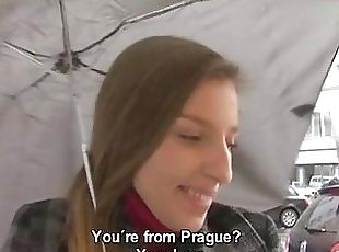 Czech girl picked up for casting sex